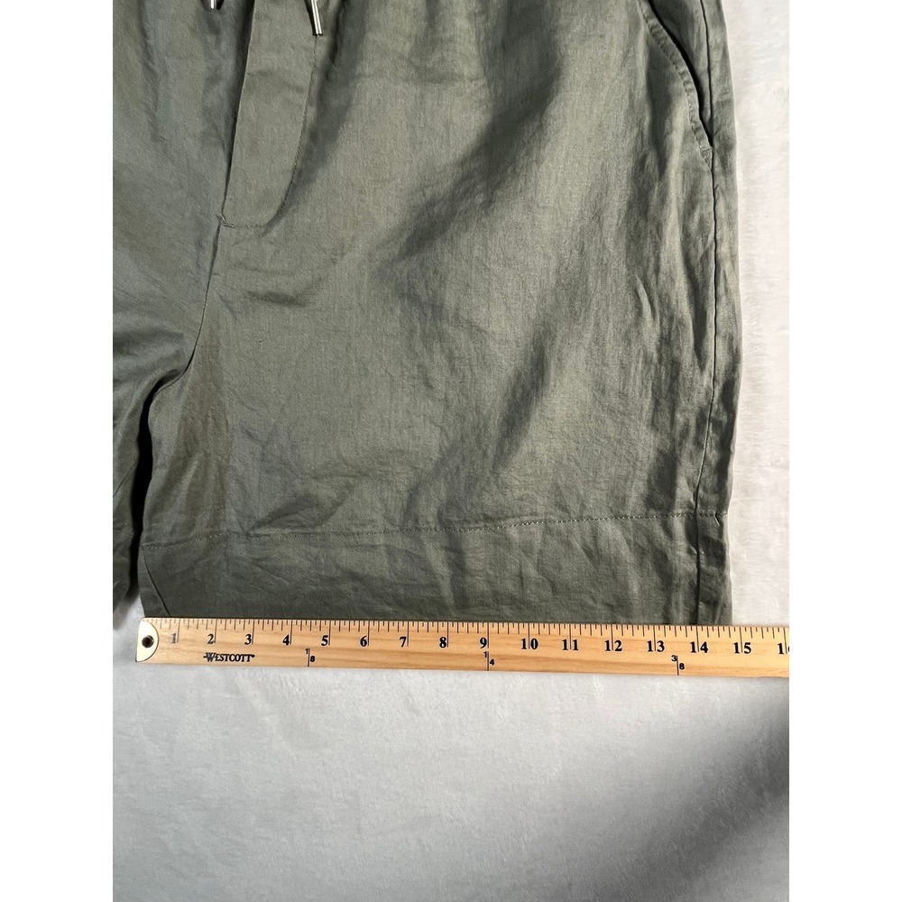 NWT Just Jeans Womens 14 Linen Shorts Moss Green 6" inseam - Picture 11 of 11